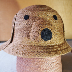 ペーパー　ワンさん帽子（黄茶） 2枚目の画像