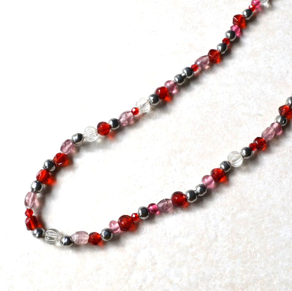 Crimson Long Necklace 項鍊/手鍊 2WAY 不銹鋼金屬過敏兼容 第2張的照片