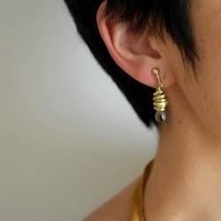 【熱門】Cornet2黃銅耳環可換鈦耳環或外科不銹鋼耳環 第4張的照片