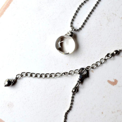 再次上架外科不銹鋼長項鍊天然石石英水晶金屬過敏免費送貨和包裝 第4張的照片