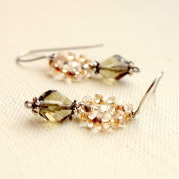 圓錐3  鈦金屬勾式耳環  也可變更成為夾式耳環 第8張的照片