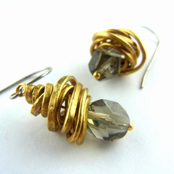 圓錐3  鈦金屬勾式耳環  也可變更成為夾式耳環 第9張的照片