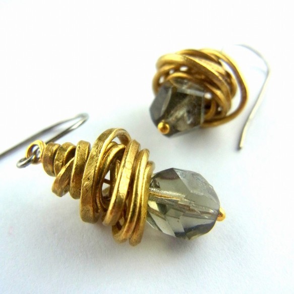 圓錐3  鈦金屬勾式耳環  也可變更成為夾式耳環 第9張的照片