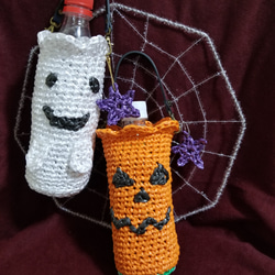 ♡ハロウィンペットボトルカバー♡など　　ハンドメイド　アレキサンダーヘンリー ♡ハロウィンペットボトルカバー♡など ハンドメイド アレキサンダー