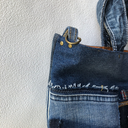 usedデニム・リメイク・トートバッグ・手提げカバン／メンズライク