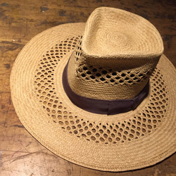 Vintage Panama Classical Wide Brim Fedora パナマハット ストローハット 2枚目の画像