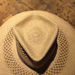 Vintage Panama Classical Wide Brim Fedora パナマハット ストローハット 5枚目の画像