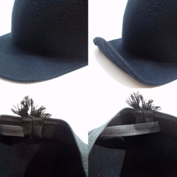 Wool Felt Jockey Cap  ウールフェルトジョッキーキャップアーミーグリーン 5枚目の画像