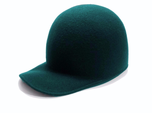 Wool Felt Jockey Cap  ウールフェルトジョッキーキャップアーミーグリーン 8枚目の画像