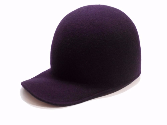 Wool Felt Jockey Cap  ウールフェルトジョッキーキャップダークターコイズ 10枚目の画像