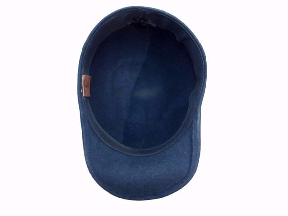 Wool Felt Jockey Cap  ウールフェルトジョッキーキャップ ライトブラウン 4枚目の画像