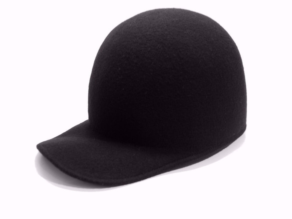 Wool Felt Jockey Cap  ウールフェルトジョッキーキャップ ライトブラウン 7枚目の画像