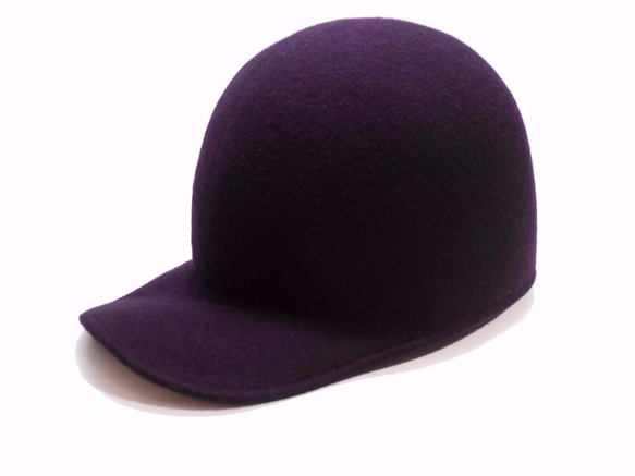 Wool Felt Jockey Cap  ウールフェルトジョッキーキャップ ライトブラウン 10枚目の画像