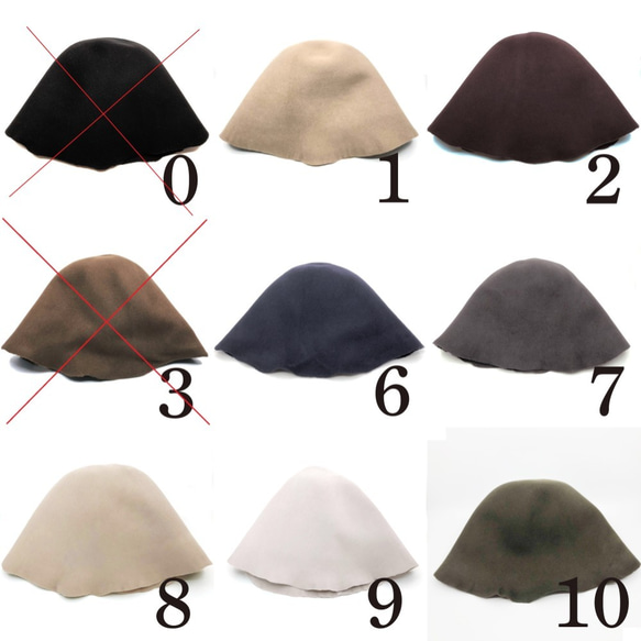 全18色 春先も使える Extra fine MerinoWool Felt Jockey Cap ジョッキーキャップ 4枚目の画像