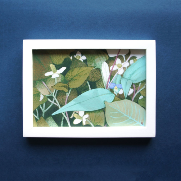 希少】ドクダミの絵画 花アート