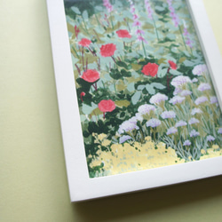 野花のイラスト　額入り　絵のある暮らし　植物　プリント　アート フレームイラスト 2枚目の画像