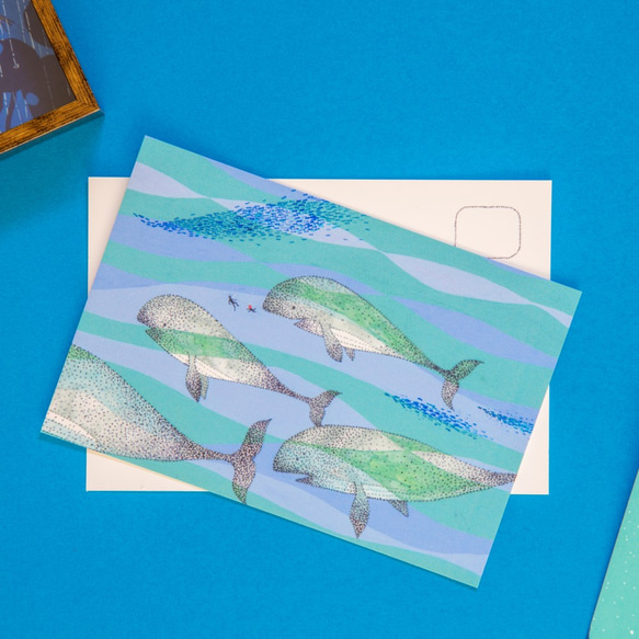 匹諾曹的明信片套“讓大鯨魚打噴嚏”住照片[3個免費送貨選項] 第2張的照片