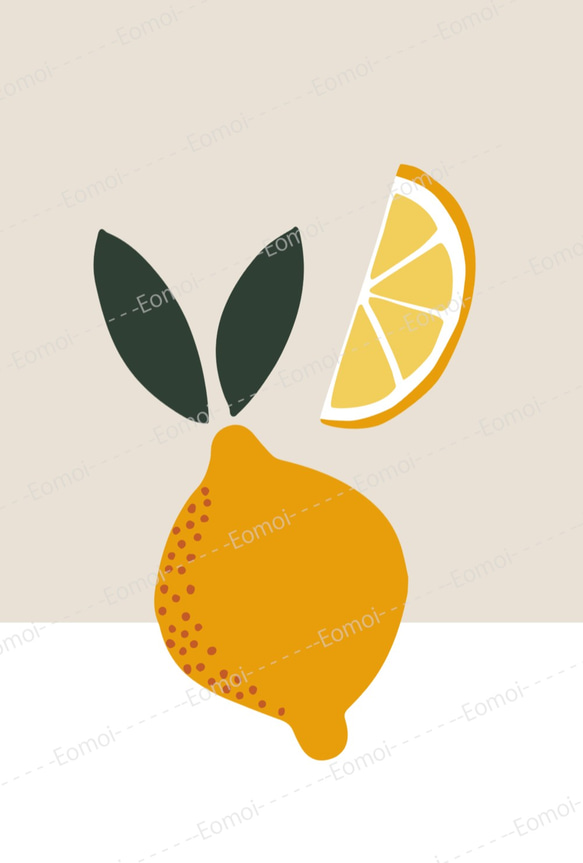 [A4海報]廚房檸檬水果版畫內飾 第2張的照片