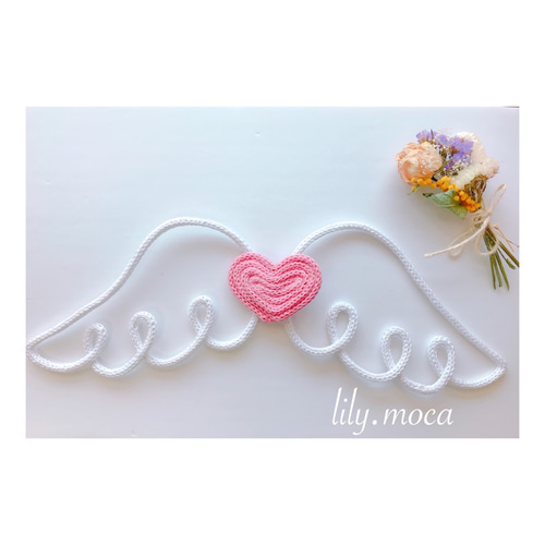 天使の羽 ウールレター 雑貨・その他 lily-moca 通販｜Creema(クリーマ 