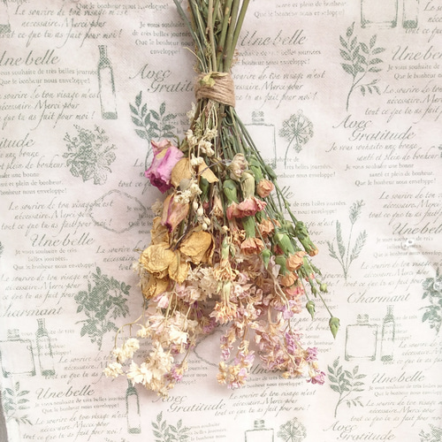 お得なセット ミモザとアンティーク紫陽花のリース＆スワッグセット 春