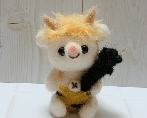 鬼くまちゃん 羊毛フェルト にこはあく 通販 8517349｜Creema(クリーマ)