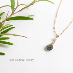 14kgf tourmalinequartz necklace 7枚目の画像