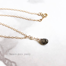 14kgf tourmalinequartz necklace 8枚目の画像