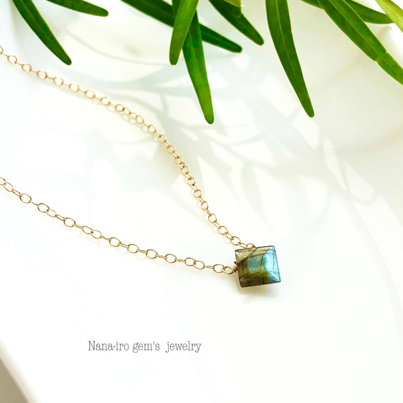 14kgf  labradorite necklace 2枚目の画像