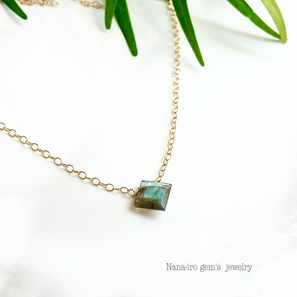 14kgf  labradorite necklace 3枚目の画像