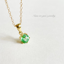 14kgf green apatite necklace 4枚目の画像