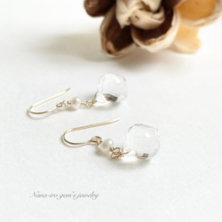 14kgf  crystal × pearl pierce 2枚目の画像