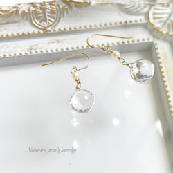 14kgf  crystal × pearl pierce 5枚目の画像