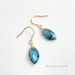 ＊1点もの＊14kgf indigoblue kyanite pierce 3枚目の画像