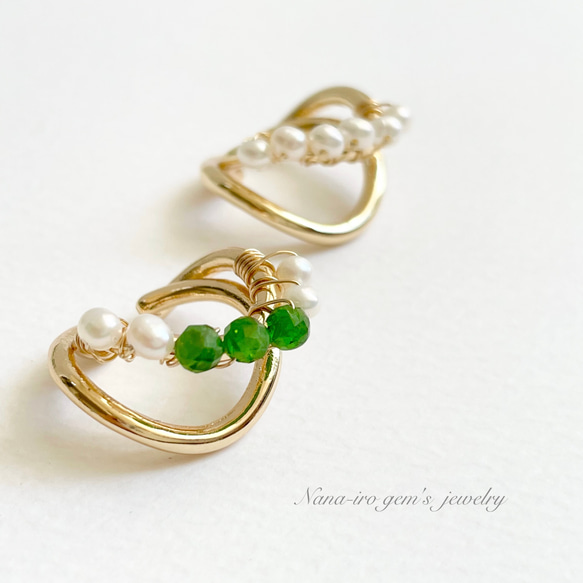 14kgf  chrome diopside ear cuff 7枚目の画像