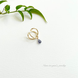 14kgf iolite ear cuff 3枚目の画像