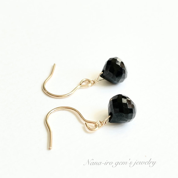 14kgf blackspinel pierce 3枚目の画像