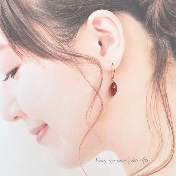 14kgf pinkepidote  pierce 7枚目の画像