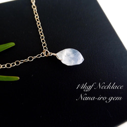 ＊再販＊14kgf rainbow moonstone necklace 1枚目の画像