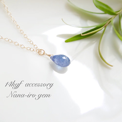 ＊再販＊14kgf tanzanite necklace 2枚目の画像