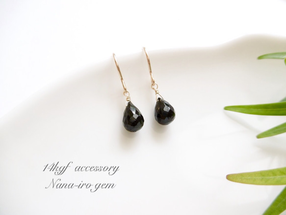 14kgf blackspinel pierce 3枚目の画像