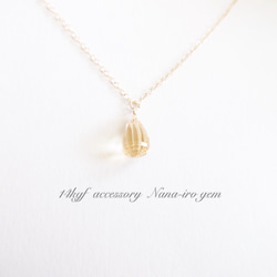 14kgf citrine necklace 4枚目の画像