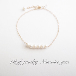 ＊再販＊14kgf pearl bracelet 2枚目の画像