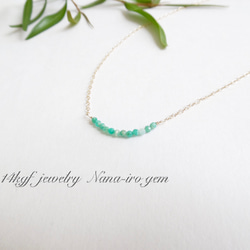 ＊再販＊14kgf amazonite necklace 3枚目の画像