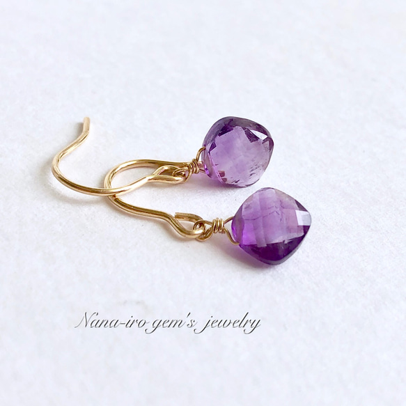 14kgf amethyst  pierce 1枚目の画像