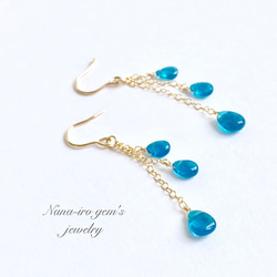 ＊再販＊14kgf apatite  pierce 1枚目の画像