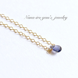 14kgf iolite necklace 3枚目の画像