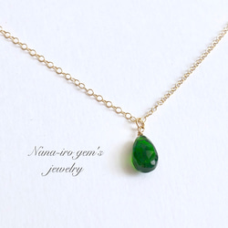 14kgf chrome diopside necklace 4枚目の画像