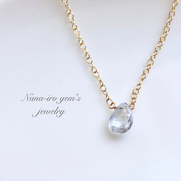 14kgf bluemystictopaz necklace 5枚目の画像