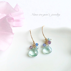 14kgf fluorite  pierce 5枚目の画像