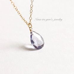 14kgf iolite necklace 2枚目の画像